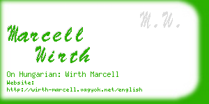marcell wirth business card